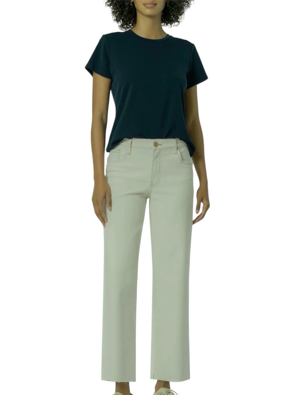 Kut from the Kloth Charlotte High Rise Wide Leg in Icy Mint